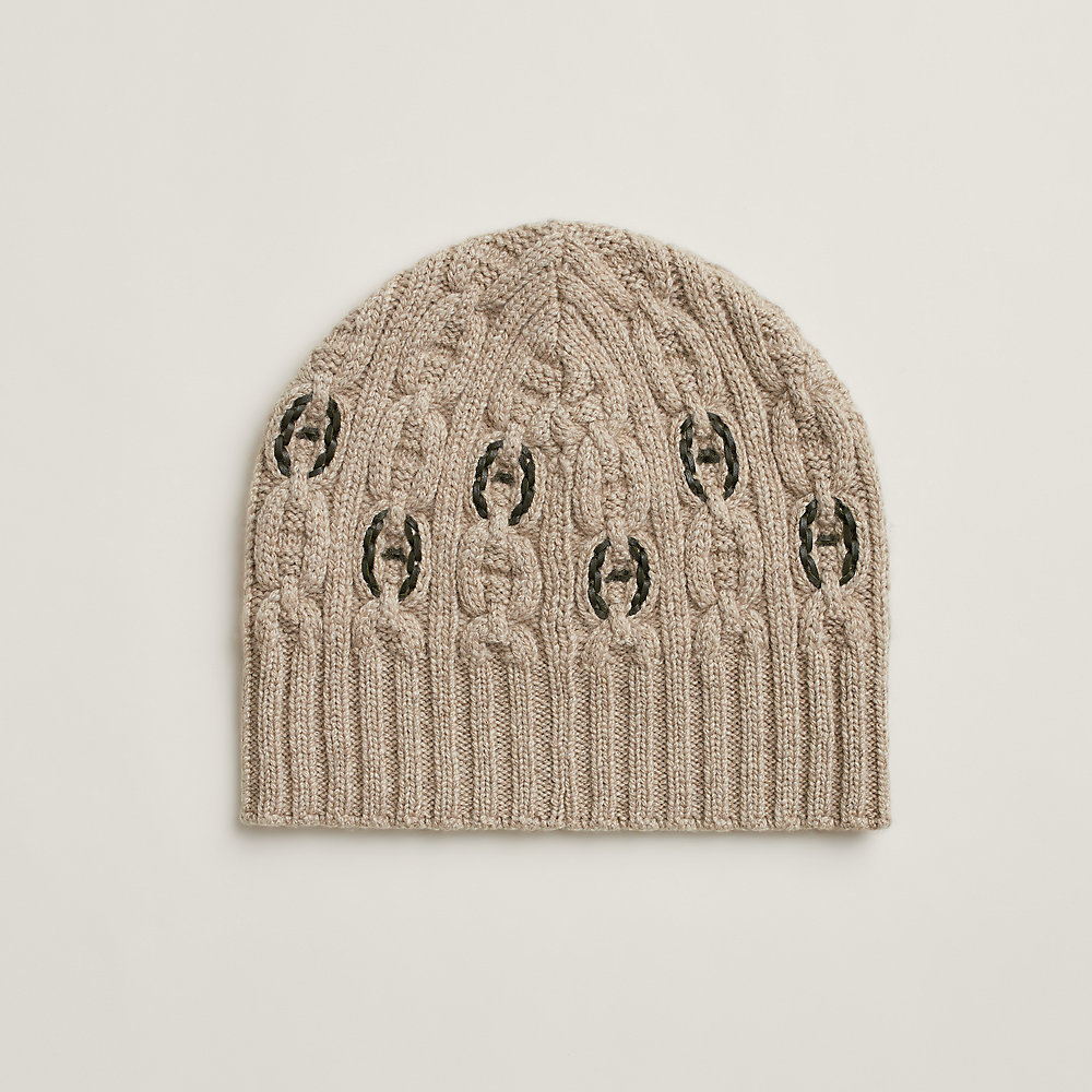 HENRY BRUBAKER Bonnet D'été Slouch Femme Rayures Corail Vert